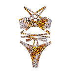 Damen Bandeau-Bikini mit modischem Schnitt und Ringdetails R&B