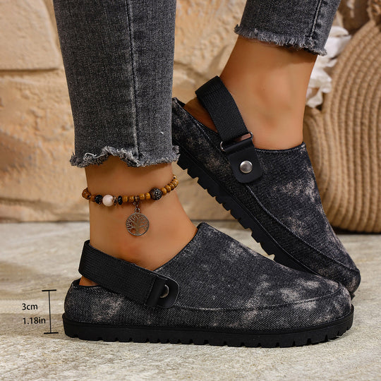 Damen Clogs mit verstellbarem Riemen und weichem Innenfutter R&B