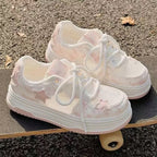 Damen Sneakers mit modischem Sternen-Motiv und komfortabler Sohle