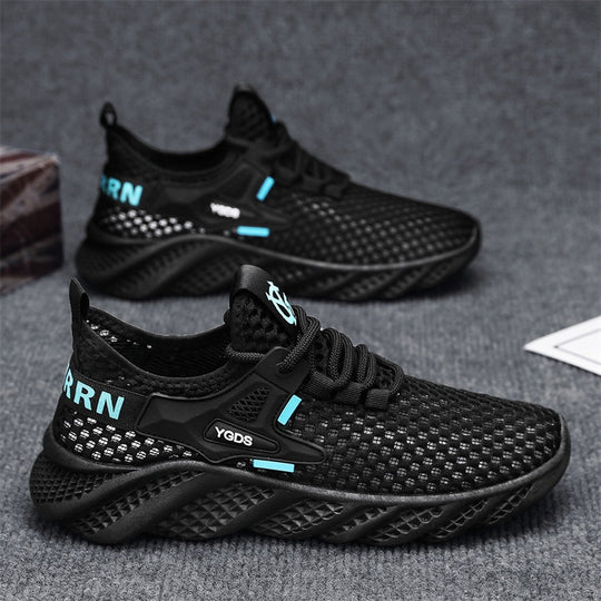 Damen Leichte Lauf-Sneaker mit atmungsaktivem Mesh-Obermaterial und rutschfester Sohle R&B