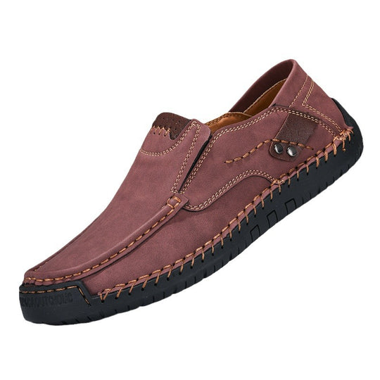 Herren bequeme Mokassins aus hochwertigem Leder R&B
