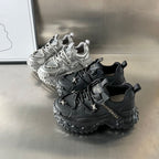 Damen Sportliche Chunky Sneakers mit texturiertem Obermaterial und stabiler Laufsohle R&B