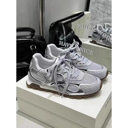 Damen Trendige Sneakers mit atmungsaktivem Mesh-Obermaterial und komfortabler Dämpfung R&B