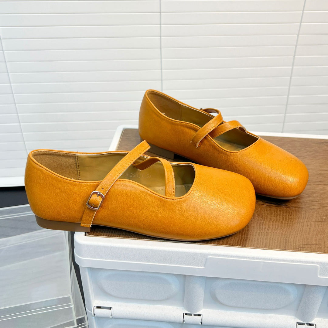 Damen Ballerinas mit elegantem Riemen und weicher Innensohle R&B