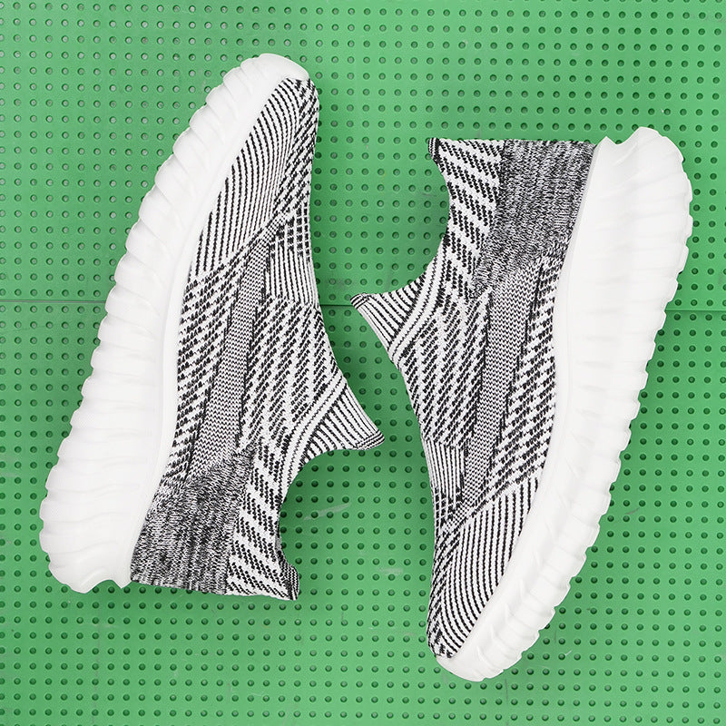 Damen Modische Strick-Sneaker mit rutschfester Sohle