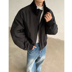 Herren stylische Bomberjacke mit elastischen Bündchen und weichem Innenfutter