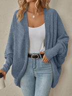 Damen Weite Strickjacke mit asymmetrischem Schnitt und luxuriösem Tragekomfort