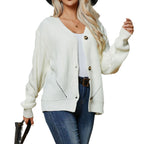 Damen Grobstrickpullover mit lässigem Schnitt und weitem Arm R&B