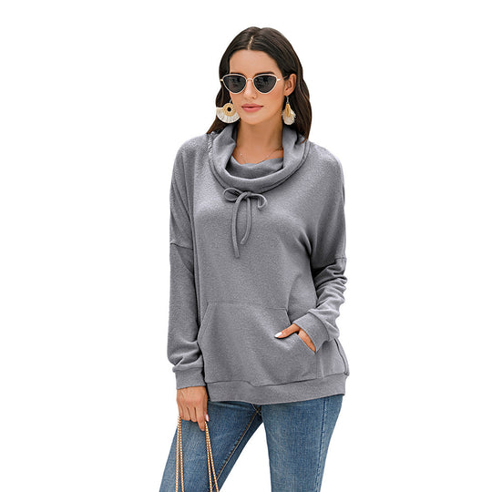 Damen Kapuzenpullover mit asymmetrischem Schnitt und praktischen Taschen R&B