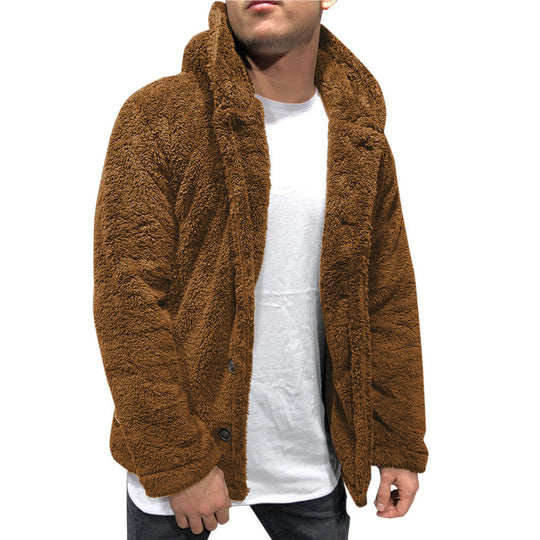 Herren kuschelige Fleecejacke R&B