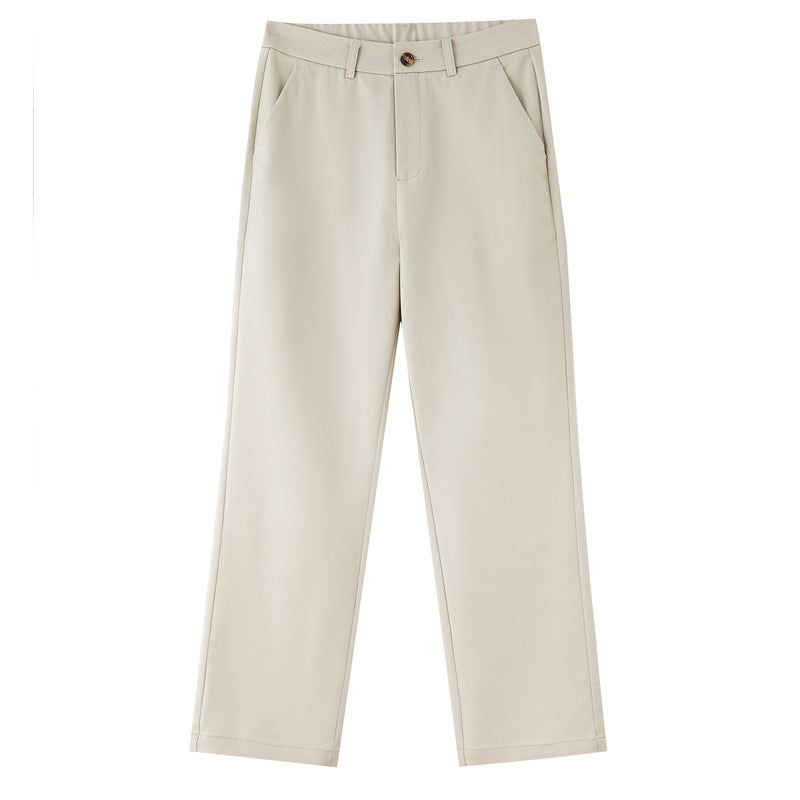 Damen elegante Stoffhose mit elastischem Bund