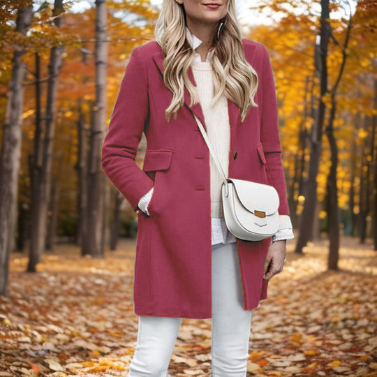Damen Eleganter Wollmantel R&B