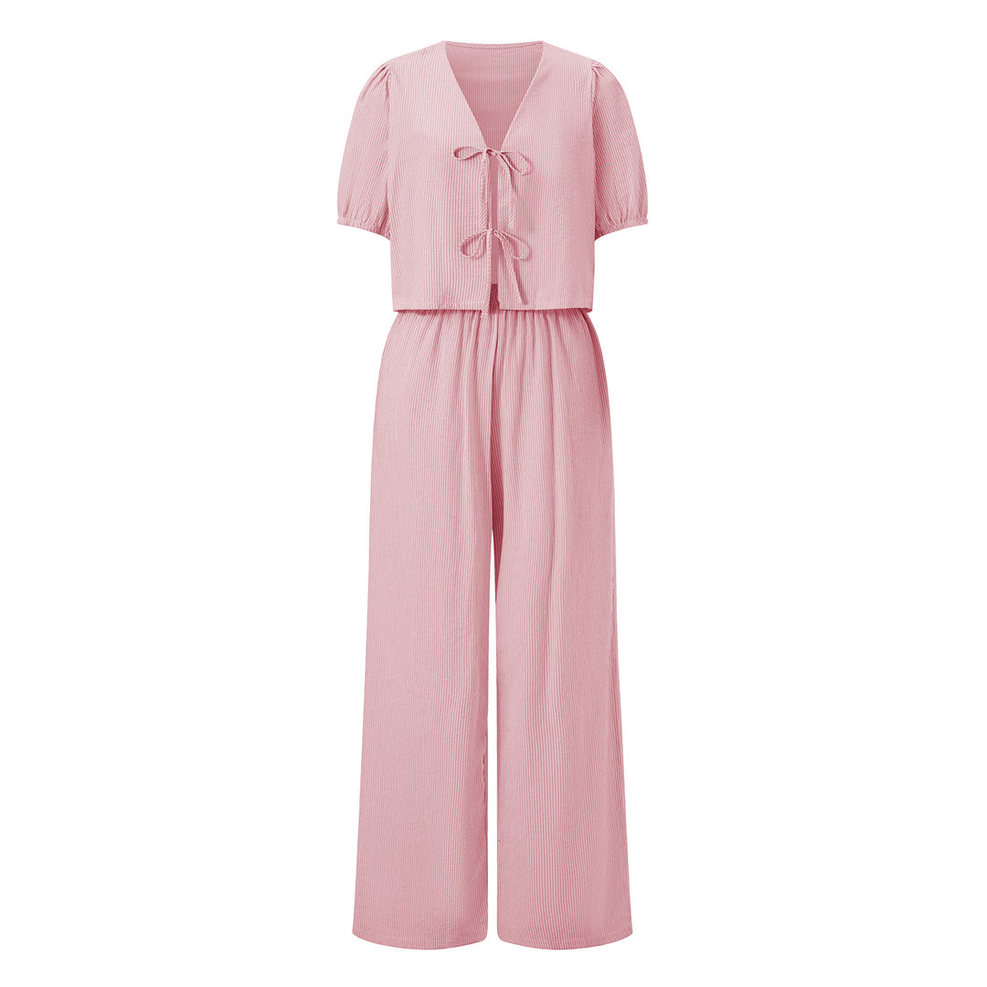 Damen luftiges Sommer-Jumpsuit mit Raffung R&B