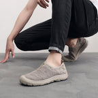 Damen atmungsaktive Slip-On Sneakers mit elastischem Einsatz