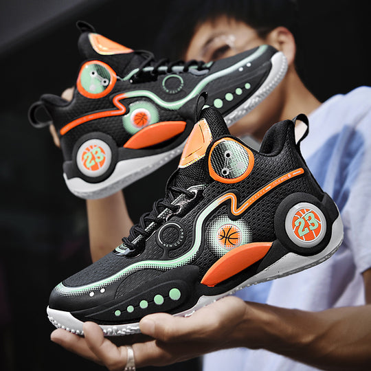 Damen Basketball Sneakers mit innovativem Dämpfungssystem und rutschfester Sohle R&B