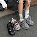 Damen Sportliche Sneaker mit atmungsaktivem Obermaterial und dämpfender Sohle R&B
