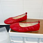 Damen Ballerinas aus feinem Leder mit elastischem Riemen R&B