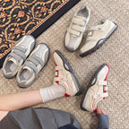 Damen Sportliche Komfort Sneakers mit verstellbarem Klettverschluss R&B