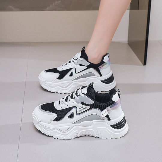 Damen Sportliche Lauf-Sneaker mit atmungsaktiver Mesh-Oberfläche und stoßdämpfender Sohle R&B