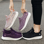 Damen Sportliche Sneakers mit atmungsaktive Netzkonstruktion und dämpfender Sohle R&B