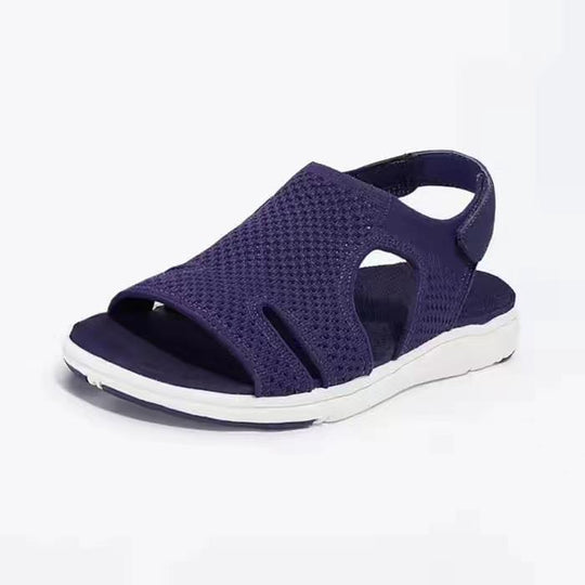 Damen atmungsaktive Sandalen mit flexiblem Riemendesign und komfortabler Sohle R&B