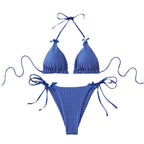 Damen Triangel-Bikini mit verspielten Schleifen R&B