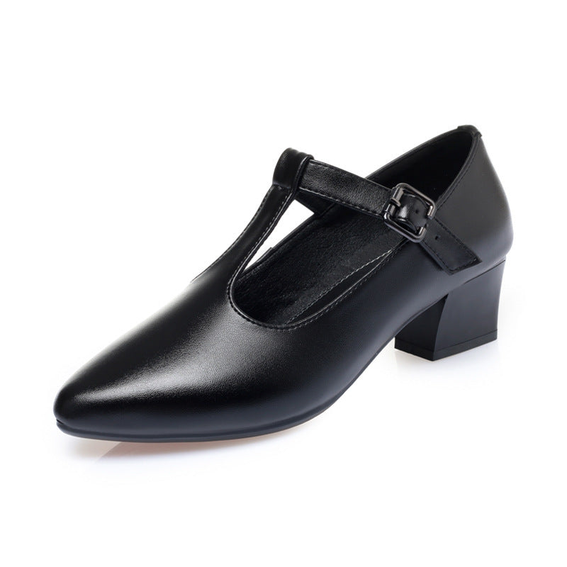 Damen Mary Jane Schuhe mit elegantem Riemchen und angenehm gepolstertem Blockabsatz R&B