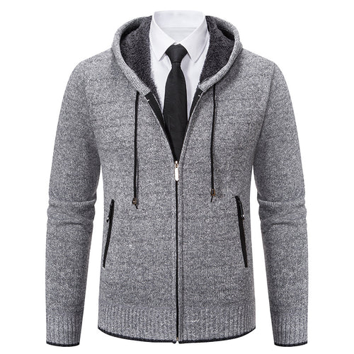Herren Kapuzenjacke mit softem Fleece-Futter und eleganten Details R&B
