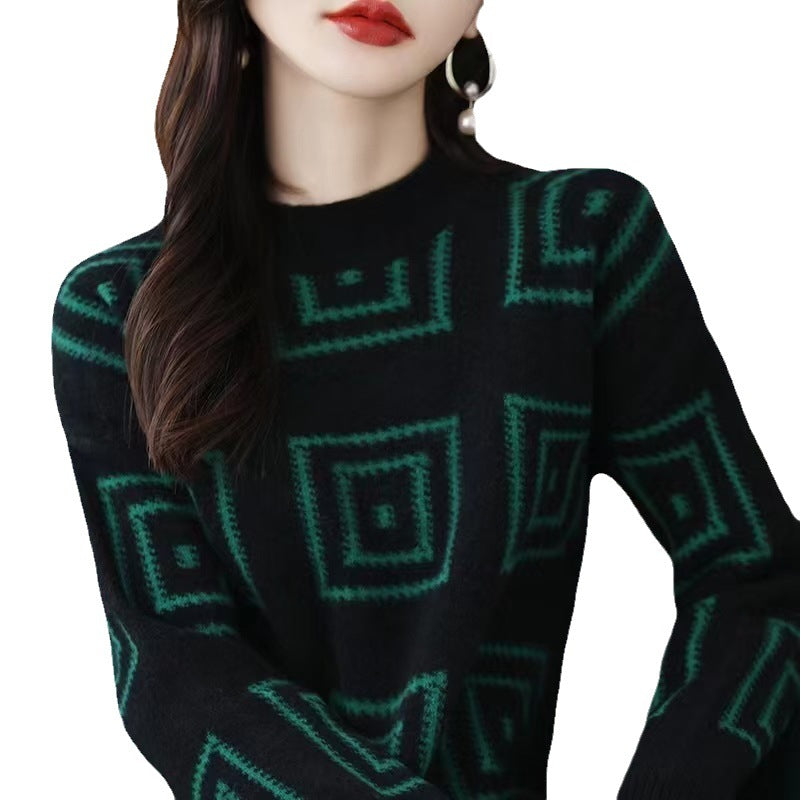 Damen gemusterter Pullover R&B
