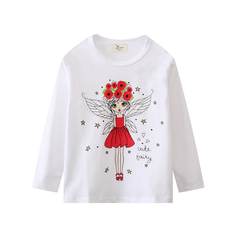 Mädchen Langarmshirt mit niedlichem Feen-Motiv R&B
