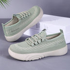 Damen Flexibilitäts Sneakers mit atmungsaktivem Obermaterial und elastischem Verschlusssystem