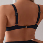 Damen Hochgeschnittenes Bikini-Set mit elegantem Designelement R&B