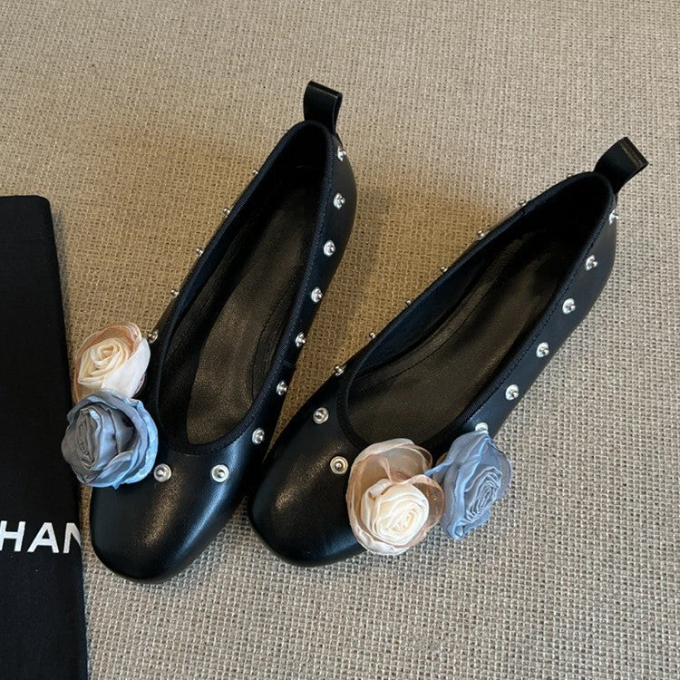 Damen Dekorative Ballerinas mit einzigartigen Applikationen
