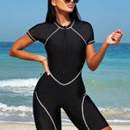 Damen Neoprenanzug mit kurzer Shorts und technischem Reißverschluss R&B