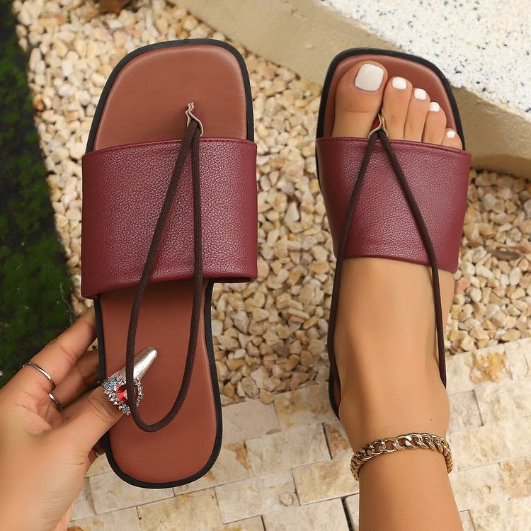 Damen Flauscher Riemchen-Sandalen mit modischer Schleifenverzierung R&B