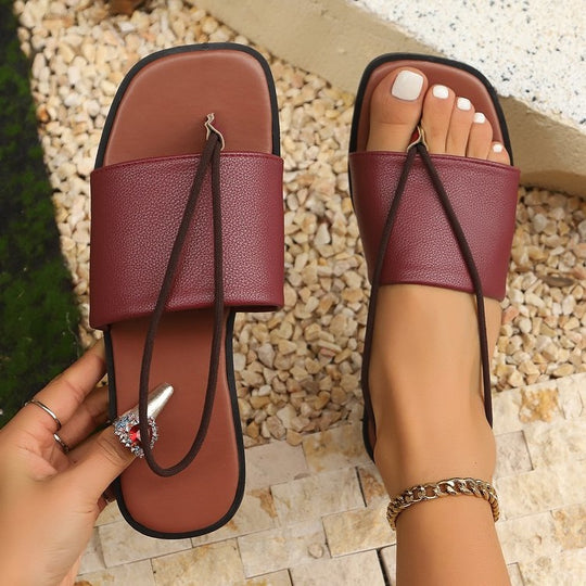 Damen Flauscher Riemchen-Sandalen mit modischer Schleifenverzierung R&B