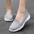 Damen Komfortable Slip-On Freizeitschuhe