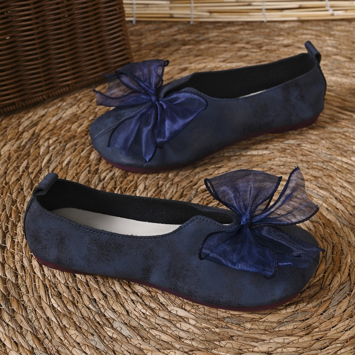 Damen Ballerinas mit dekorativem Schleifen-Detail R&B