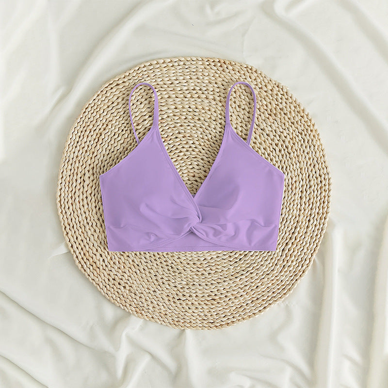 Damen Bikini-Oberteil mit Wickeldesign und verstellbaren Trägern R&B