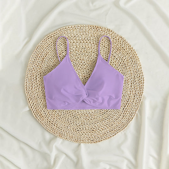 Damen Bikini-Oberteil mit Wickeldesign und verstellbaren Trägern R&B