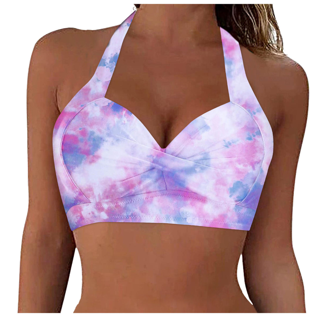 Damen Sportliches Bikinioberteil mit tiefem Ausschnitt und Halter-Design R&B