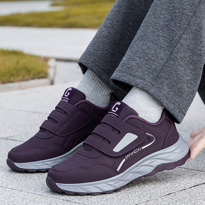 Damen Sportliche Sneaker mit verstellbarem Klettverschluss und dämpfender Sohle R&B