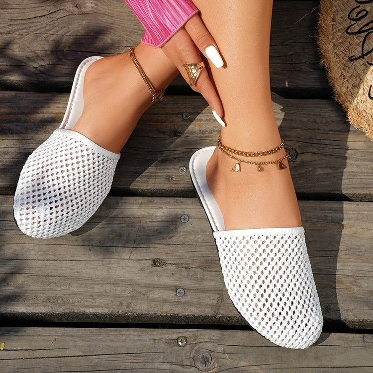Damen elegante Clogs aus atmungsaktivem Material R&B