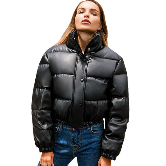 Damen modische cropped Steppjacke R&B