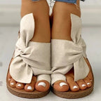 Damen Komfortable Sandalen mit dekorativem Knoten R&B