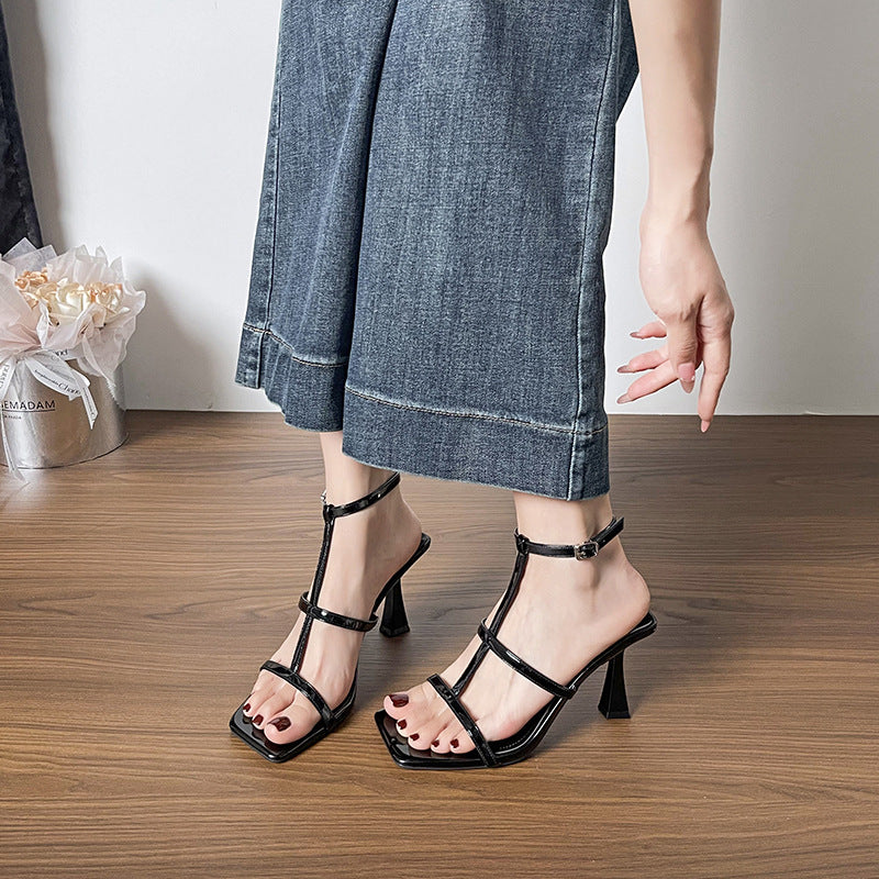 Damen Elegant geschnittene Slingback-High Heels mit geschmackvollem Absatz R&B