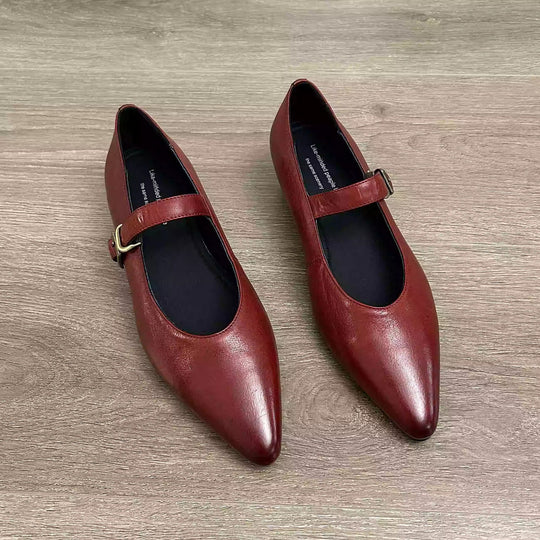 Damen elegante Ballerinas mit modischem Riemen und stilvollem Design R&B
