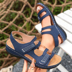 Damen Komfortable Sandalen mit verstellbaren Klettverschlüssen R&B