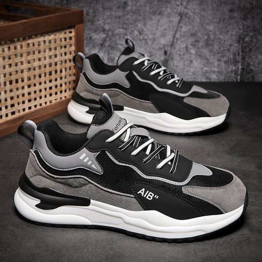 Damen Sportliche Sneakers mit gepolsterter Sohle und atmungsaktiver Oberflächenstruktur R&B