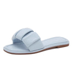 Damen Komfortable Slides mit dekorativem Riemendesign R&B
